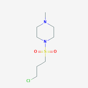 molecular formula C8H17ClN2O2S B7863372 1-((3-Chloropropyl)sulfonyl)-4-methylpiperazine CAS No. 261767-18-4