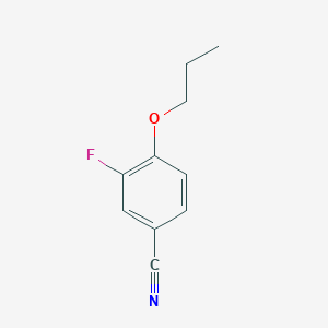 molecular formula C10H10FNO B7863416 3-Fluoro-4-propoxybenzonitrile 