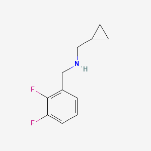 molecular formula C11H13F2N B7863420 (Cyclopropylmethyl)[(2,3-difluorophenyl)methyl]amine 