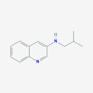 molecular formula C13H16N2 B7863447 N-(2-methylpropyl)quinolin-3-amine 