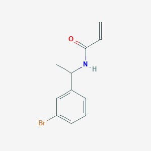 molecular formula C11H12BrNO B7863449 N-[1-(3-Bromo-phenyl)-ethyl]-acrylamide 
