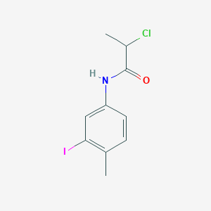 molecular formula C10H11ClINO B7863461 2-chloro-N-(3-iodo-4-methylphenyl)propanamide 