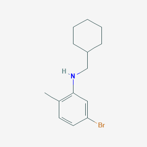 molecular formula C14H20BrN B7863484 5-bromo-N-(cyclohexylmethyl)-2-methylaniline 