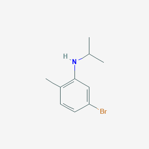molecular formula C10H14BrN B7863489 5-bromo-2-methyl-N-(propan-2-yl)aniline 