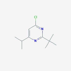 molecular formula C11H17ClN2 B7863526 2-Tert-butyl-4-chloro-6-(propan-2-yl)pyrimidine 