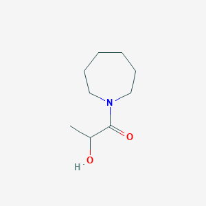 molecular formula C9H17NO2 B7863532 1-(Azepan-1-yl)-2-hydroxypropan-1-one 