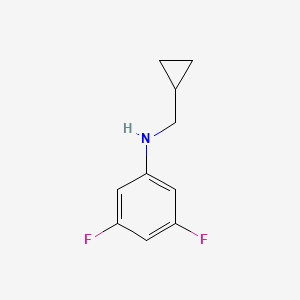 molecular formula C10H11F2N B7863558 N-(cyclopropylmethyl)-3,5-difluoroaniline 