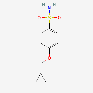 molecular formula C10H13NO3S B7863594 4-(Cyclopropylmethoxy)benzenesulfonamide 