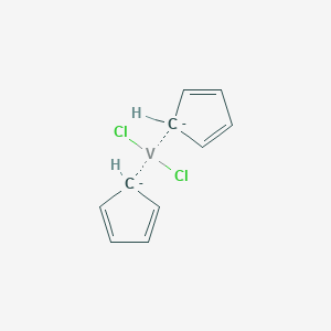 molecular formula C10H10Cl2V-2 B078636 Bis(cyclopentadienyl)vanadium chloride CAS No. 12701-79-0