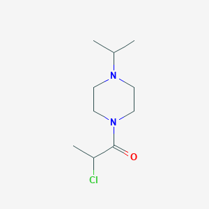 molecular formula C10H19ClN2O B7863692 2-Chloro-1-(4-propan-2-ylpiperazin-1-yl)propan-1-one 