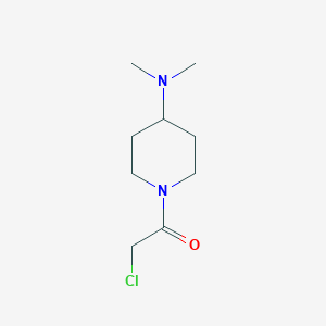 molecular formula C9H17ClN2O B7863693 2-Chloro-1-(4-(dimethylamino)piperidin-1-yl)ethanone 