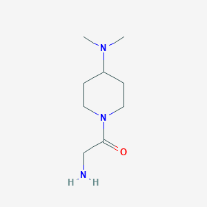 molecular formula C9H19N3O B7863698 2-Amino-1-(4-dimethylamino-piperidin-1-yl)-ethanone 
