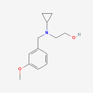 molecular formula C13H19NO2 B7863734 2-[Cyclopropyl-(3-methoxy-benzyl)-amino]-ethanol 