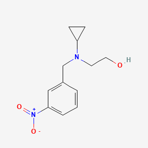molecular formula C12H16N2O3 B7863738 2-[Cyclopropyl-(3-nitro-benzyl)-amino]-ethanol 
