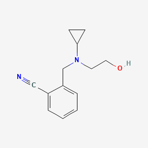 2-{[Cyclopropyl-(2-hydroxy-ethyl)-amino]-methyl}-benzonitrile