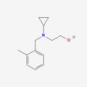 molecular formula C13H19NO B7863759 2-[Cyclopropyl-(2-methyl-benzyl)-amino]-ethanol 