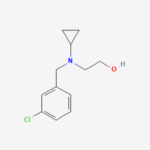 molecular formula C12H16ClNO B7863769 2-[(3-Chloro-benzyl)-cyclopropyl-amino]-ethanol 