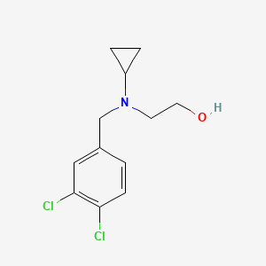 molecular formula C12H15Cl2NO B7863777 2-[Cyclopropyl-(3,4-dichloro-benzyl)-amino]-ethanol 