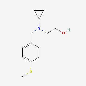 molecular formula C13H19NOS B7863794 2-[Cyclopropyl-(4-methylsulfanyl-benzyl)-amino]-ethanol 