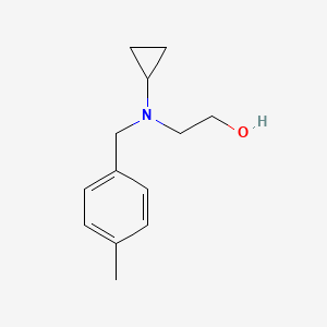 molecular formula C13H19NO B7863797 2-[Cyclopropyl-(4-methyl-benzyl)-amino]-ethanol 