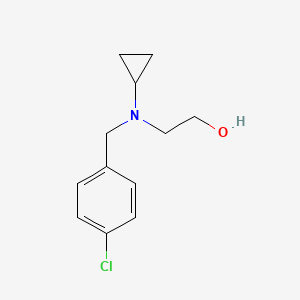 molecular formula C12H16ClNO B7863805 2-[(4-Chloro-benzyl)-cyclopropyl-amino]-ethanol 