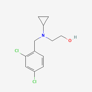 molecular formula C12H15Cl2NO B7863818 2-[Cyclopropyl-(2,4-dichloro-benzyl)-amino]-ethanol 