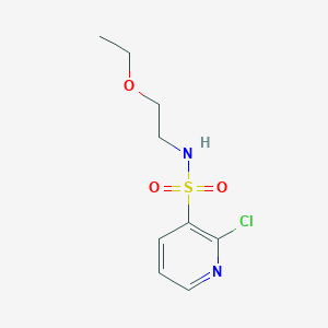 molecular formula C9H13ClN2O3S B7863845 2-chloro-N-(2-ethoxyethyl)pyridine-3-sulfonamide 