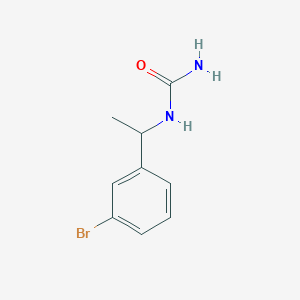 molecular formula C9H11BrN2O B7863856 1-(1-(3-Bromophenyl)ethyl)urea 