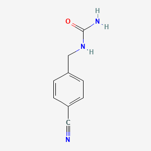 molecular formula C9H9N3O B7863859 [(4-Cyanophenyl)methyl]urea 