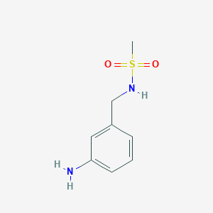 molecular formula C8H12N2O2S B7863877 N-(3-aminobenzyl)methanesulfonamide 