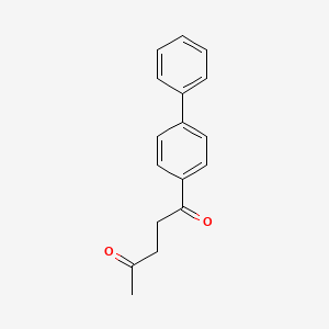 molecular formula C17H16O2 B7863903 1-(1,1'-Biphenyl-4-yl)-1,4-pentanedione 