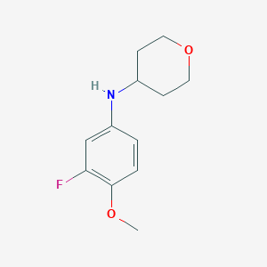 molecular formula C12H16FNO2 B7863979 N-(3-Fluoro-4-methoxyphenyl)tetrahydro-2H-pyran-4-amine 