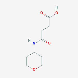 molecular formula C9H15NO4 B7864022 3-[(Oxan-4-yl)carbamoyl]propanoic acid 