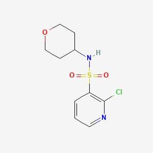 molecular formula C10H13ClN2O3S B7864043 2-chloro-N-(oxan-4-yl)pyridine-3-sulfonamide 