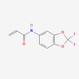 molecular formula C10H7F2NO3 B7864065 N-(2,2-difluoro-2H-1,3-benzodioxol-5-yl)prop-2-enamide 