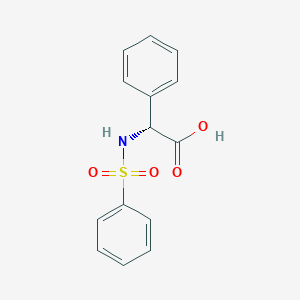 (2R)-phenyl[(phenylsulfonyl)amino]acetic acid