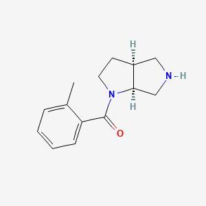 molecular formula C14H18N2O B7864161 (3aS,6aS)-1-(2-methylbenzoyl)-octahydropyrrolo[2,3-c]pyrrole 