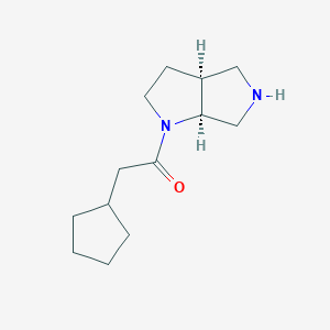 molecular formula C13H22N2O B7864164 2-Cyclopentyl-1-(cis-hexahydropyrrolo[3,4-b]pyrrol-1(2H)-yl)ethanone 