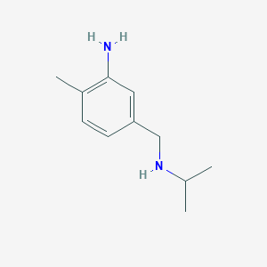 molecular formula C11H18N2 B7864203 5-(Isopropylamino-methyl)-2-methyl-phenylamine 