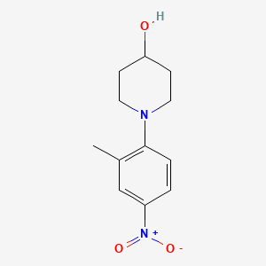 molecular formula C12H16N2O3 B7864213 1-(2-MEthyl-4-nitrophenyl)piperidin-4-ol 
