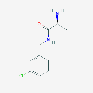 molecular formula C10H13ClN2O B7864280 (S)-2-Amino-N-(3-chloro-benzyl)-propionamide 