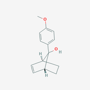 molecular formula C14H16O2 B078643 (1R,4S)-7-(4-methoxyphenyl)bicyclo[2.2.1]hept-2-en-7-ol CAS No. 13118-72-4