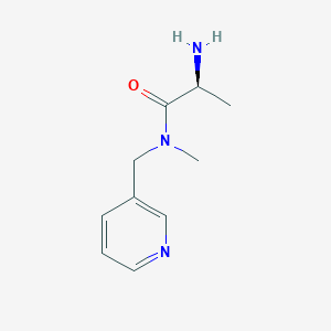 molecular formula C10H15N3O B7864301 (S)-2-Amino-N-methyl-N-pyridin-3-ylmethyl-propionamide 