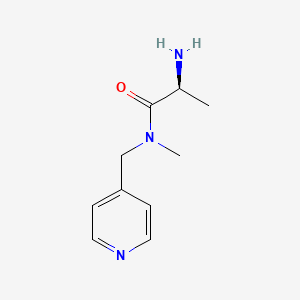 molecular formula C10H15N3O B7864309 (S)-2-Amino-N-methyl-N-pyridin-4-ylmethyl-propionamide 