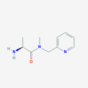 molecular formula C10H15N3O B7864313 (S)-2-Amino-N-methyl-N-pyridin-2-ylmethyl-propionamide 
