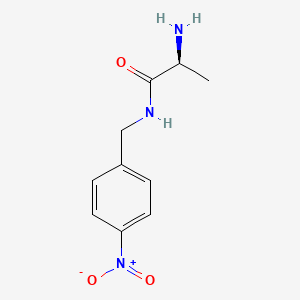 molecular formula C10H13N3O3 B7864341 (S)-2-Amino-N-(4-nitro-benzyl)-propionamide 