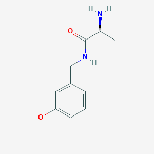 molecular formula C11H16N2O2 B7864346 (S)-2-Amino-N-(3-methoxy-benzyl)-propionamide 