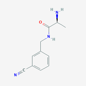 molecular formula C11H13N3O B7864347 (S)-2-Amino-N-(3-cyano-benzyl)-propionamide 