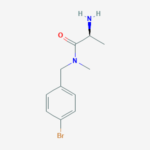 molecular formula C11H15BrN2O B7864359 (S)-2-Amino-N-(4-bromo-benzyl)-N-methyl-propionamide 