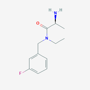 molecular formula C12H17FN2O B7864374 (S)-2-Amino-N-ethyl-N-(3-fluoro-benzyl)-propionamide 